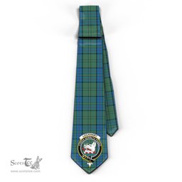 Scottish Lockhart Tartan Tie with Family Crest Tartan Plaid NeckTie Scottish Plaid Tartan Plaid - ScotsTee - scotstee.com