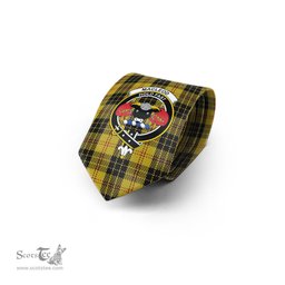 Scottish MacLeod Tartan Tie with Family Crest Tartan Plaid NeckTie Scottish Plaid Tartan Plaid - ScotsTee - scotstee.com