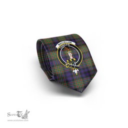Scottish MacLellan Tartan Tie with Family Crest Tartan Plaid NeckTie Scottish Plaid Tartan Plaid - ScotsTee - scotstee.com