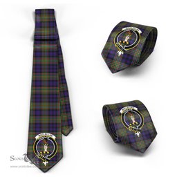 Scottish MacLellan Tartan Tie with Family Crest Tartan Plaid NeckTie Scottish Plaid Tartan Plaid - ScotsTee - scotstee.com