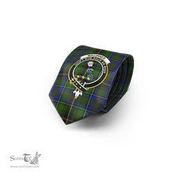 Scottish MacInnes Tartan Tie with Family Crest Tartan Plaid NeckTie Scottish Plaid Tartan Plaid - ScotsTee - scotstee.com