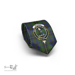 Scottish MacInnes Tartan Tie with Family Crest Tartan Plaid NeckTie Scottish Plaid Tartan Plaid - ScotsTee - scotstee.com
