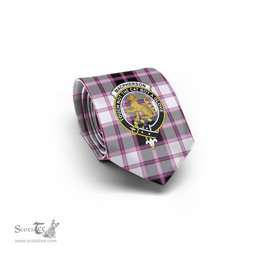 Scottish MacPherson Hunting Modern Tartan Tie with Family Crest Tartan Plaid NeckTie Scottish Plaid Tartan Plaid - ScotsTee - scotstee.com