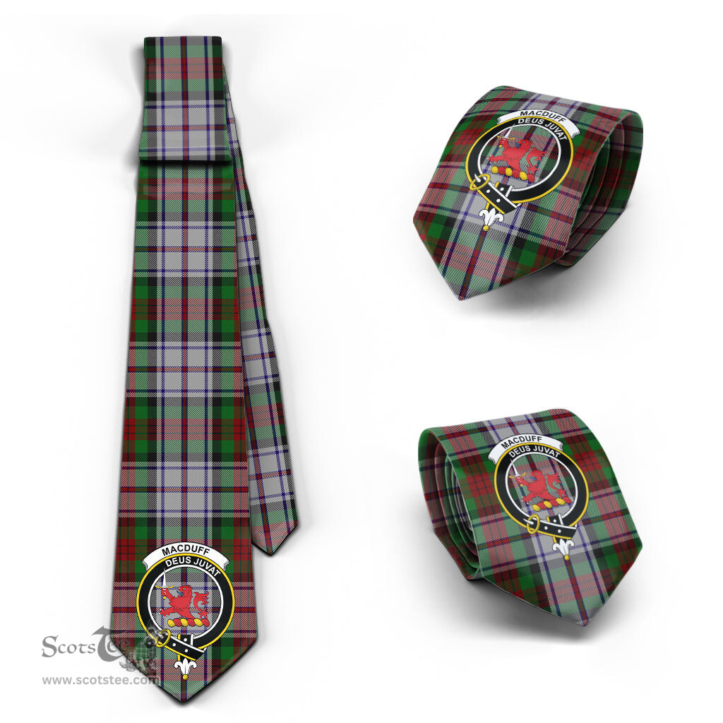Scottish MacDuff Dress Tartan Tie with Family Crest Tartan Plaid NeckTie Scottish Plaid Tartan Plaid - ScotsTee - scotstee.com