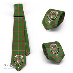 Scottish MacKinnon Hunting Modern Tartan Tie with Family Crest Tartan Plaid NeckTie Scottish Plaid Tartan Plaid - ScotsTee - scotstee.com