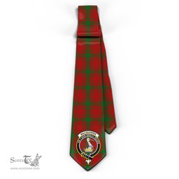 Scottish MacQuarrie Tartan Tie with Family Crest Tartan Plaid NeckTie Scottish Plaid Tartan Plaid - ScotsTee - scotstee.com