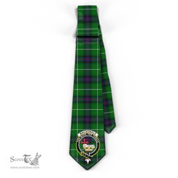 Scottish MacDonald of The Isles Tartan Tie with Family Crest Tartan Plaid NeckTie Scottish Plaid Tartan Plaid - ScotsTee - scotstee.com