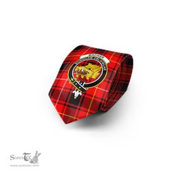 Scottish MacIver Modern Tartan Tie with Family Crest Tartan Plaid NeckTie Scottish Plaid Tartan Plaid - ScotsTee - scotstee.com
