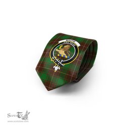 Scottish MacFie Hunting Tartan Tie with Family Crest Tartan Plaid NeckTie Scottish Plaid Tartan Plaid - ScotsTee - scotstee.com