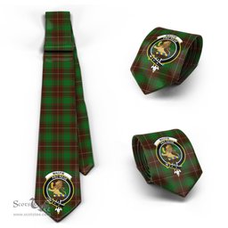 Scottish MacFie Hunting Tartan Tie with Family Crest Tartan Plaid NeckTie Scottish Plaid Tartan Plaid - ScotsTee - scotstee.com
