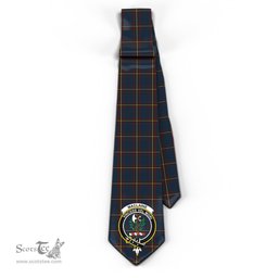 Scottish MacLaine of Lochbuie Hunting Tartan Tie with Family Crest Tartan Plaid NeckTie Scottish Plaid Tartan Plaid - ScotsTee - scotstee.com