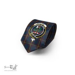 Scottish MacLaine of Lochbuie Hunting Tartan Tie with Family Crest Tartan Plaid NeckTie Scottish Plaid Tartan Plaid - ScotsTee - scotstee.com