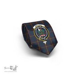 Scottish MacLaine of Lochbuie Hunting Tartan Tie with Family Crest Tartan Plaid NeckTie Scottish Plaid Tartan Plaid - ScotsTee - scotstee.com