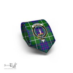 Scottish MacIntyre Hunting Modern Tartan Tie with Family Crest Tartan Plaid NeckTie Scottish Plaid Tartan Plaid - ScotsTee - scotstee.com