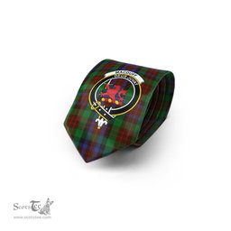 Scottish MacDuff Hunting Tartan Tie with Family Crest Tartan Plaid NeckTie Scottish Plaid Tartan Plaid - ScotsTee - scotstee.com