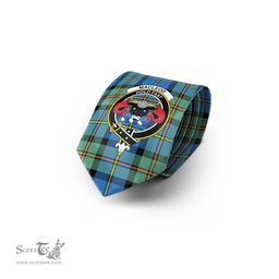 Scottish MacLeod of Harris Ancient Tartan Tie with Family Crest Tartan Plaid NeckTie Scottish Plaid Tartan Plaid - ScotsTee - scotstee.com