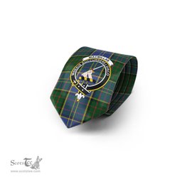 Scottish MacMillan Hunting Tartan Tie with Family Crest Tartan Plaid NeckTie Scottish Plaid Tartan Plaid - ScotsTee - scotstee.com