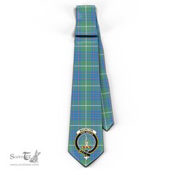 Scottish MacIntyre Hunting Ancient Tartan Tie with Family Crest Tartan Plaid NeckTie Scottish Plaid Tartan Plaid - ScotsTee - scotstee.com