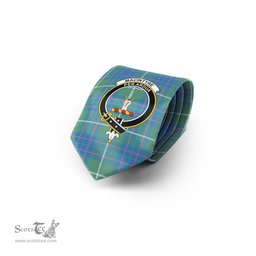 Scottish MacIntyre Hunting Ancient Tartan Tie with Family Crest Tartan Plaid NeckTie Scottish Plaid Tartan Plaid - ScotsTee - scotstee.com