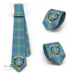 Scottish MacIntyre Hunting Ancient Tartan Tie with Family Crest Tartan Plaid NeckTie Scottish Plaid Tartan Plaid - ScotsTee - scotstee.com