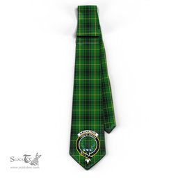 Scottish MacArthur Tartan Tie with Family Crest Tartan Plaid NeckTie Scottish Plaid Tartan Plaid - ScotsTee - scotstee.com