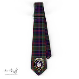 Scottish MacDonald of Clan Ranald Tartan Tie with Family Crest Tartan Plaid NeckTie Scottish Plaid Tartan Plaid - ScotsTee - scotstee.com