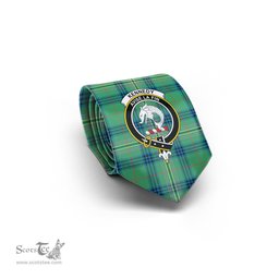 Scottish Kennedy Ancient Tartan Tie with Family Crest Tartan Plaid NeckTie Scottish Plaid Tartan Plaid - ScotsTee - scotstee.com