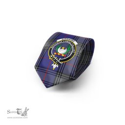 Scottish Kinnaird Tartan Tie with Family Crest Tartan Plaid NeckTie Scottish Plaid Tartan Plaid - ScotsTee - scotstee.com