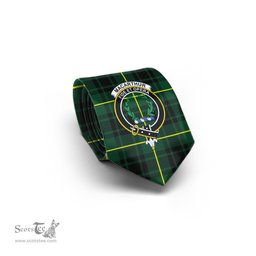 Scottish MacArthur Modern Tartan Tie with Family Crest Tartan Plaid NeckTie Scottish Plaid Tartan Plaid - ScotsTee - scotstee.com