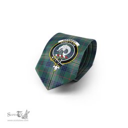 Scottish Kennedy Modern Tartan Tie with Family Crest Tartan Plaid NeckTie Scottish Plaid Tartan Plaid - ScotsTee - scotstee.com