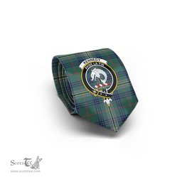 Scottish Kennedy Modern Tartan Tie with Family Crest Tartan Plaid NeckTie Scottish Plaid Tartan Plaid - ScotsTee - scotstee.com