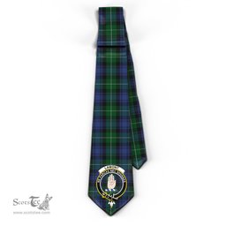 Scottish Lamont #2 Tartan Tie with Family Crest Tartan Plaid NeckTie Scottish Plaid Tartan Plaid - ScotsTee - scotstee.com