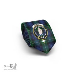 Scottish Lamont #2 Tartan Tie with Family Crest Tartan Plaid NeckTie Scottish Plaid Tartan Plaid - ScotsTee - scotstee.com