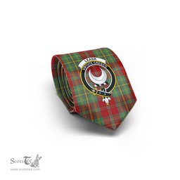 Scottish Leask Tartan Tie with Family Crest Tartan Plaid NeckTie Scottish Plaid Tartan Plaid - ScotsTee - scotstee.com