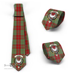 Scottish Leask Tartan Tie with Family Crest Tartan Plaid NeckTie Scottish Plaid Tartan Plaid - ScotsTee - scotstee.com