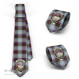 Scottish MacDonald Dress Ancient Tartan Tie with Family Crest Tartan Plaid NeckTie Scottish Plaid Tartan Plaid - ScotsTee - scotstee.com