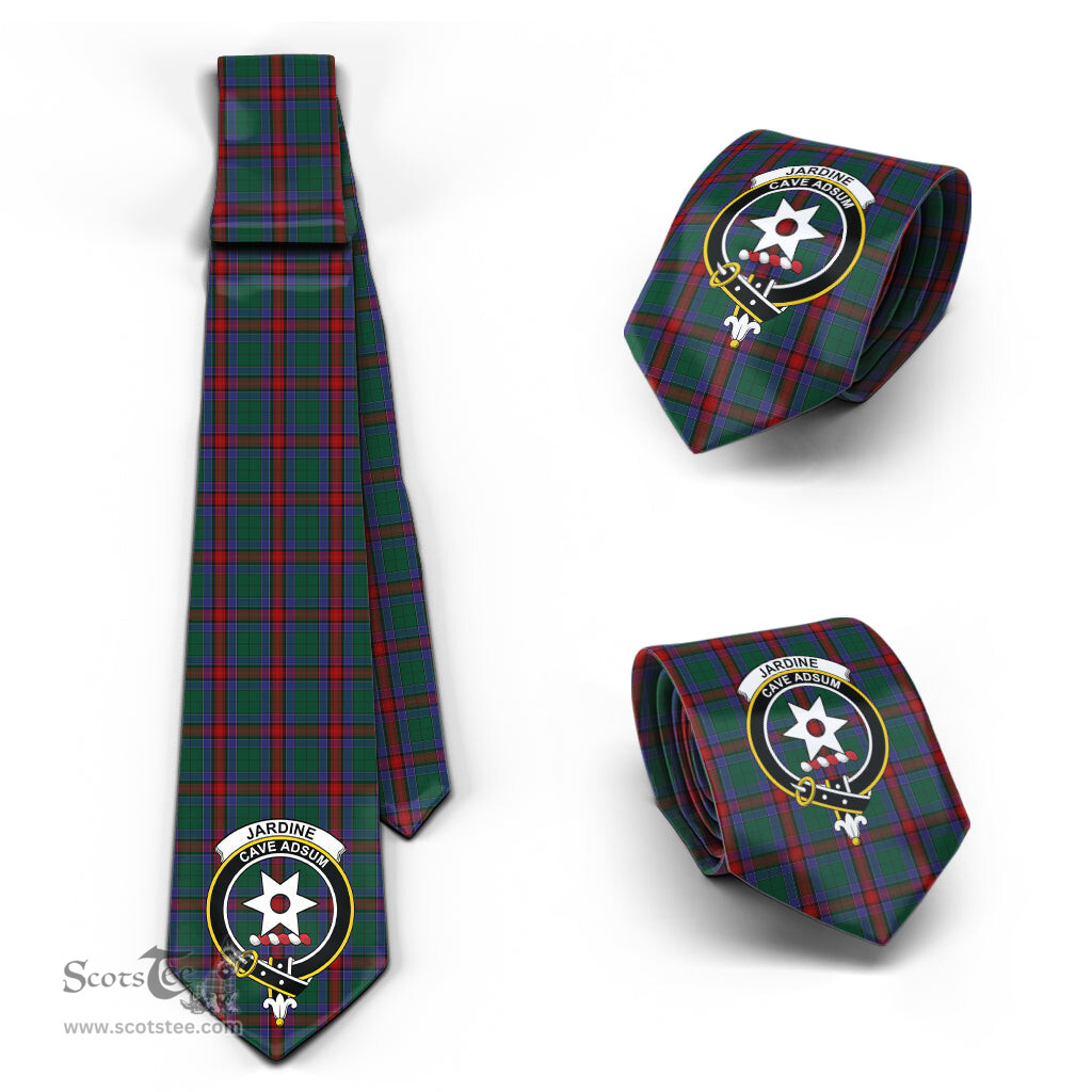 Scottish Jardine Dress Tartan Tie with Family Crest Tartan Plaid NeckTie Scottish Plaid Tartan Plaid - ScotsTee - scotstee.com