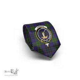 Scottish Lumsden Hunting Tartan Tie with Family Crest Tartan Plaid NeckTie Scottish Plaid Tartan Plaid - ScotsTee - scotstee.com