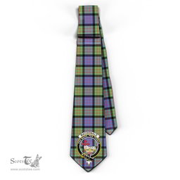 Scottish MacDonald Ancient Tartan Tie with Family Crest Tartan Plaid NeckTie Scottish Plaid Tartan Plaid - ScotsTee - scotstee.com