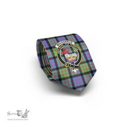 Scottish MacDonald Ancient Tartan Tie with Family Crest Tartan Plaid NeckTie Scottish Plaid Tartan Plaid - ScotsTee - scotstee.com