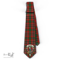 Scottish MacInnes Hastie Tartan Tie with Family Crest Tartan Plaid NeckTie Scottish Plaid Tartan Plaid - ScotsTee - scotstee.com