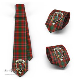 Scottish MacInnes Hastie Tartan Tie with Family Crest Tartan Plaid NeckTie Scottish Plaid Tartan Plaid - ScotsTee - scotstee.com