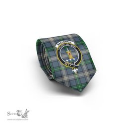 Scottish MacDowall Tartan Tie with Family Crest Tartan Plaid NeckTie Scottish Plaid Tartan Plaid - ScotsTee - scotstee.com