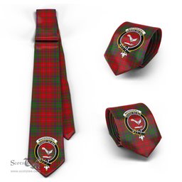 Scottish MacDougall Tartan Tie with Family Crest Tartan Plaid NeckTie Scottish Plaid Tartan Plaid - ScotsTee - scotstee.com