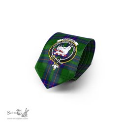 Scottish Lockhart Modern Tartan Tie with Family Crest Tartan Plaid NeckTie Scottish Plaid Tartan Plaid - ScotsTee - scotstee.com