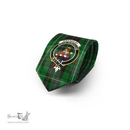 Scottish MacAulay of Lewis Tartan Tie with Family Crest Tartan Plaid NeckTie Scottish Plaid Tartan Plaid - ScotsTee - scotstee.com