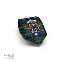 Scottish MacLeod of Harris Modern Tartan Tie with Family Crest Tartan Plaid NeckTie Scottish Plaid Tartan Plaid - ScotsTee - scotstee.com