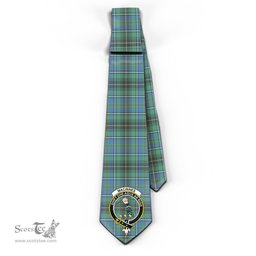 Scottish MacInnes Ancient Tartan Tie with Family Crest Tartan Plaid NeckTie Scottish Plaid Tartan Plaid - ScotsTee - scotstee.com