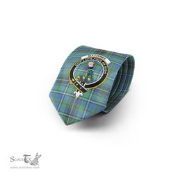 Scottish MacInnes Ancient Tartan Tie with Family Crest Tartan Plaid NeckTie Scottish Plaid Tartan Plaid - ScotsTee - scotstee.com
