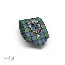Scottish MacDonell of Glengarry Ancient Tartan Tie with Family Crest Tartan Plaid NeckTie Scottish Plaid Tartan Plaid - ScotsTee - scotstee.com